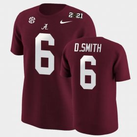 #6 DeVonta Smith 2020 National Champions Bama Men's Crimson T-Shirts 248323-387 #6 DeVonta Smith 2020 National Champions Bama Men's Crimson T-Shirts 248323-387