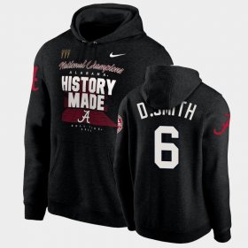 #6 DeVonta Smith 2020 National Champions Alabama Crimson Tide History Made Pullover Men's Black Hoodies 265636-470 #6 DeVonta Smith 2020 National Champions Alabama Crimson Tide History Made Pullover Men's Black Hoodies 265636-470