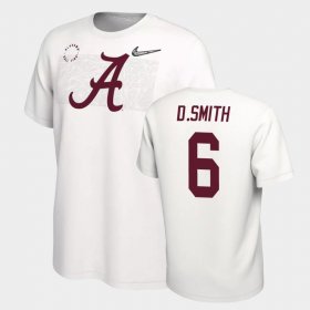 #6 DeVonta Smith College Football Bama Playoff Men's White T-Shirt 794541-476 #6 DeVonta Smith College Football Bama Playoff Men's White T-Shirt 794541-476