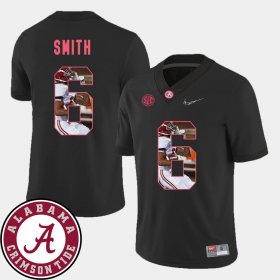 #6 DeVonta Smith Pictorial Fashion Alabama Crimson Tide Football Men's Black Jerseys 132765-702 #6 DeVonta Smith Pictorial Fashion Alabama Crimson Tide Football Men's Black Jerseys 132765-702