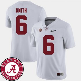 #6 DeVonta Smith College Football Bama 2018 SEC Patch Men's White Jersey 338555-620 #6 DeVonta Smith College Football Bama 2018 SEC Patch Men's White Jersey 338555-620