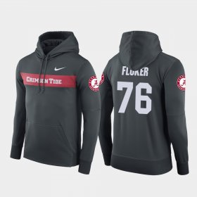 #76 D.J. Fluker Sideline Seismic Alabama Football Performance Mens Anthracite Hoodie 389117-554 #76 D.J. Fluker Sideline Seismic Alabama Football Performance Mens Anthracite Hoodie 389117-554
