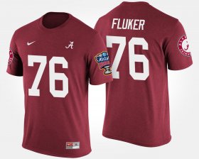 #76 D.J. Fluker Bowl Game Bama Sugar Bowl Men's Crimson T-Shirt 227868-684 #76 D.J. Fluker Bowl Game Bama Sugar Bowl Men's Crimson T-Shirt 227868-684