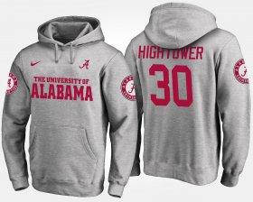 #30 Dont'a Hightower Name and Number University of Alabama Men's Gray Hoodie 289888-738 #30 Dont'a Hightower Name and Number University of Alabama Men's Gray Hoodie 289888-738