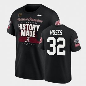 #32 Dylan Moses 2020 National Champions Alabama Locker Room Men Black T-Shirts 514254-414 #32 Dylan Moses 2020 National Champions Alabama Locker Room Men Black T-Shirts 514254-414