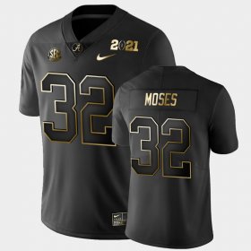 #32 Dylan Moses 2021 National Championship Bama Golden Playoff Men's Black Jersey 492857-188 #32 Dylan Moses 2021 National Championship Bama Golden Playoff Men's Black Jersey 492857-188
