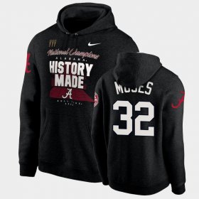 #32 Dylan Moses 2020 National Champions Alabama History Made Pullover Men Black Hoodie 623630-305 #32 Dylan Moses 2020 National Champions Alabama History Made Pullover Men Black Hoodie 623630-305