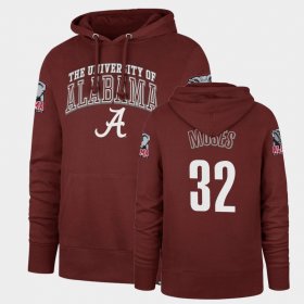 #32 Dylan Moses Double Decker Alabama Crimson Tide Headline Mens Cardinal Hoodies 441070-172 #32 Dylan Moses Double Decker Alabama Crimson Tide Headline Mens Cardinal Hoodies 441070-172