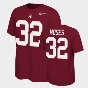 #32 Dylan Moses Name and Number Alabama Name & Number Retro Mens Crimson T-Shirts 516984-300 #32 Dylan Moses Name and Number Alabama Name & Number Retro Mens Crimson T-Shirts 516984-300