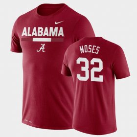 #32 Dylan Moses Team DNA Alabama Legend Performance Mens Crimson T-Shirts 800991-554 #32 Dylan Moses Team DNA Alabama Legend Performance Mens Crimson T-Shirts 800991-554