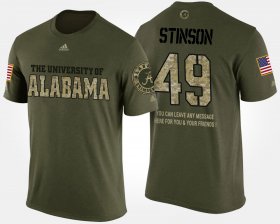 #49 Ed Stinson Military University of Alabama Short Sleeve With Message Mens Camo T-Shirt 834444-305 #49 Ed Stinson Military University of Alabama Short Sleeve With Message Mens Camo T-Shirt 834444-305