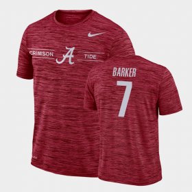 #7 Braxton Barker GFX Velocity Alabama Sideline Legend Performance Mens Crimson T-Shirt 455859-999 #7 Braxton Barker GFX Velocity Alabama Sideline Legend Performance Mens Crimson T-Shirt 455859-999