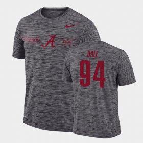 #94 DJ Dale GFX Velocity University of Alabama Sideline Legend Performance Men's Gray T-Shirts 256724-221 #94 DJ Dale GFX Velocity University of Alabama Sideline Legend Performance Men's Gray T-Shirts 256724-221