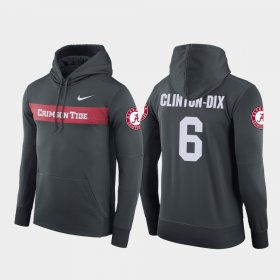 #6 Ha Ha Clinton-Dix Sideline Seismic Alabama Crimson Tide Football Performance Men's Anthracite Hoodies 943440-629 #6 Ha Ha Clinton-Dix Sideline Seismic Alabama Crimson Tide Football Performance Men's Anthracite Hoodies 943440-629