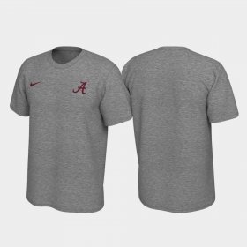 Left Chest Logo Bama Legend Mens Heathered Gray T-Shirt 477781-481 Left Chest Logo Bama Legend Mens Heathered Gray T-Shirt 477781-481