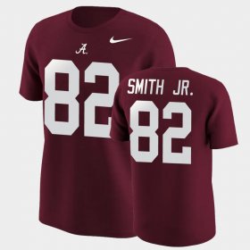 #82 Irv Smith Jr. College Football Bama Name & Number Men's Crimson T-Shirts 281079-895 #82 Irv Smith Jr. College Football Bama Name & Number Men's Crimson T-Shirts 281079-895