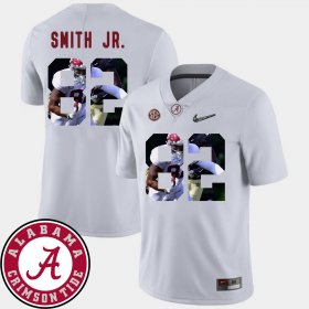 #82 Irv Smith Jr. Pictorial Fashion Bama Football Men's White Jerseys 216134-192