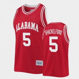 #5 Jaden Shackelford Commemorative Basketball University of Alabama Classic Men's Crimson Jersey 463506-572