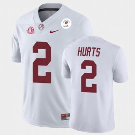#2 Jalen Hurts 2021 Rose Bowl University of Alabama Champions Mens White Jerseys 685671-231 #2 Jalen Hurts 2021 Rose Bowl University of Alabama Champions Mens White Jerseys 685671-231