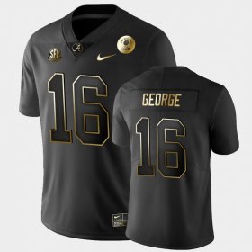 #16 Jayden George 2021 Rose Bowl University of Alabama Golden Edition Men's Black Jersey 732278-546