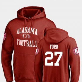 #27 Jerome Ford Neutral Zone University of Alabama College Football Men Crimson Hoodies 968619-719 #27 Jerome Ford Neutral Zone University of Alabama College Football Men Crimson Hoodies 968619-719