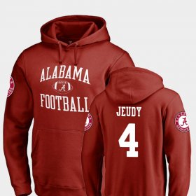 #4 Jerry Jeudy Neutral Zone Bama College Football Men Crimson Hoodies 761268-584 #4 Jerry Jeudy Neutral Zone Bama College Football Men Crimson Hoodies 761268-584