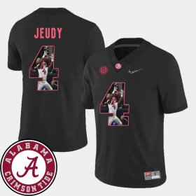 #4 Jerry Jeudy Pictorial Fashion Bama Football Men's Black Jersey 898115-479