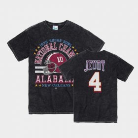#4 Jerry Jeudy Vintage Tubular University of Alabama 1979 Sugar Bowl Mens Black T-Shirts 970290-278 #4 Jerry Jeudy Vintage Tubular University of Alabama 1979 Sugar Bowl Mens Black T-Shirts 970290-278