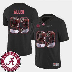 #93 Jonathan Allen Pictorial Fashion Alabama Football Mens Black Jerseys 350375-495 #93 Jonathan Allen Pictorial Fashion Alabama Football Mens Black Jerseys 350375-495