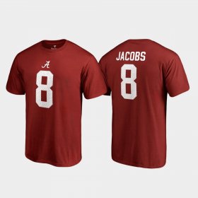#8 Josh Jacobs College Legends University of Alabama Name & Number Mens Crimson T-Shirt 394483-726 #8 Josh Jacobs College Legends University of Alabama Name & Number Mens Crimson T-Shirt 394483-726