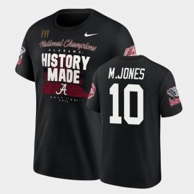 #10 Mac Jones 2020 National Champions University of Alabama Locker Room Mens Black T-Shirts 203222-578 #10 Mac Jones 2020 National Champions University of Alabama Locker Room Mens Black T-Shirts 203222-578