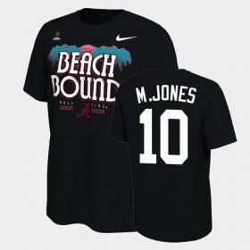 #10 Mac Jones 2021 National Championship University of Alabama Bound College Football Playoff Men's Black T-Shirts 998594-703 #10 Mac Jones 2021 National Championship University of Alabama Bound College Football Playoff Men's Black T-Shirts 998594-703