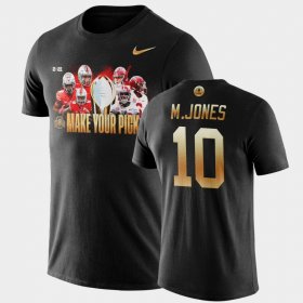 #10 Mac Jones 2021 National Championship Bama Make Your Pick Matchup Mens Black T-Shirt 290775-964 #10 Mac Jones 2021 National Championship Bama Make Your Pick Matchup Mens Black T-Shirt 290775-964