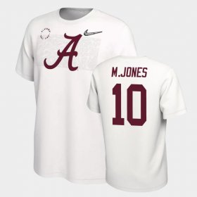#10 Mac Jones College Football University of Alabama Playoff Mens White T-Shirt 743036-331 #10 Mac Jones College Football University of Alabama Playoff Mens White T-Shirt 743036-331