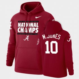 #10 Mac Jones 2020 National Champions Bama Pullover Men's Crimson Hoodies 159029-570 #10 Mac Jones 2020 National Champions Bama Pullover Men's Crimson Hoodies 159029-570