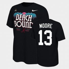#13 Malachi Moore 2021 National Championship Alabama Bound College Football Playoff Men's Black T-Shirt 609269-591 #13 Malachi Moore 2021 National Championship Alabama Bound College Football Playoff Men's Black T-Shirt 609269-591