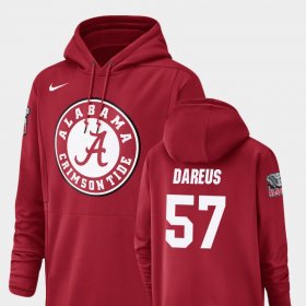 #57 Marcell Dareus Champ Drive Bama Football Performance Men's Crimson Hoodies 492033-967 #57 Marcell Dareus Champ Drive Bama Football Performance Men's Crimson Hoodies 492033-967