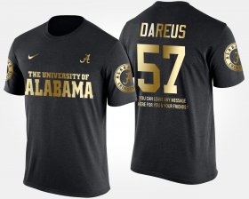 #57 Marcell Dareus Gold Limited Alabama Short Sleeve With Message Men's Black T-Shirt 961671-964 #57 Marcell Dareus Gold Limited Alabama Short Sleeve With Message Men's Black T-Shirt 961671-964