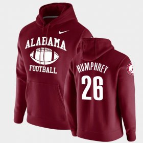#26 Marlon Humphrey Retro Football University of Alabama Pullover Men's Crimson Hoodie 974084-630 #26 Marlon Humphrey Retro Football University of Alabama Pullover Men's Crimson Hoodie 974084-630