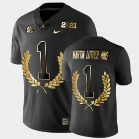 #1 Martin Luther King Jr. Golden Edition Bama MLK Special Mens Black Jersey 830371-443