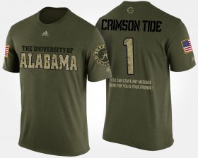 #1 Military University of Alabama No.1 Short Sleeve With Message Men's Camo T-Shirt 667080-950 #1 Military University of Alabama No.1 Short Sleeve With Message Men's Camo T-Shirt 667080-950