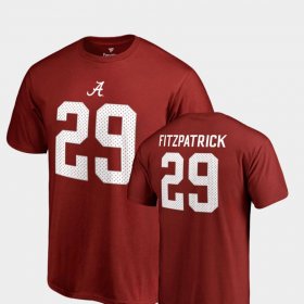 #29 Minkah Fitzpatrick College Legends University of Alabama Name & Number Mens Crimson T-Shirts 409528-299 #29 Minkah Fitzpatrick College Legends University of Alabama Name & Number Mens Crimson T-Shirts 409528-299