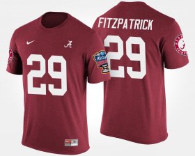 #29 Minkah Fitzpatrick Bowl Game Bama Sugar Bowl Men Crimson T-Shirt 660683-916 #29 Minkah Fitzpatrick Bowl Game Bama Sugar Bowl Men Crimson T-Shirt 660683-916