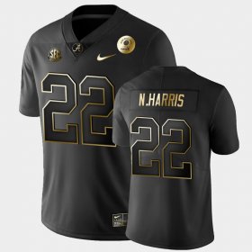 #22 Najee Harris 2021 Rose Bowl Bama Golden Edition Men Black Jersey 328225-421 #22 Najee Harris 2021 Rose Bowl Bama Golden Edition Men Black Jersey 328225-421