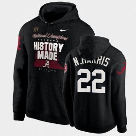 #22 Najee Harris 2020 National Champions University of Alabama History Made Pullover Men's Black Hoodies 994353-221 #22 Najee Harris 2020 National Champions University of Alabama History Made Pullover Men's Black Hoodies 994353-221