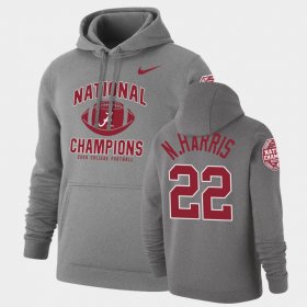 #22 Najee Harris 2020 National Champions Alabama Crimson Tide Retro Pullover Men Heathered Gray Hoodies 205308-949 #22 Najee Harris 2020 National Champions Alabama Crimson Tide Retro Pullover Men Heathered Gray Hoodies 205308-949