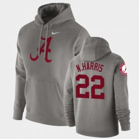 #22 Najee Harris Vault Logo Club Bama Fleece Pullover Mens Heathered Gray Hoodies 275785-855 #22 Najee Harris Vault Logo Club Bama Fleece Pullover Mens Heathered Gray Hoodies 275785-855
