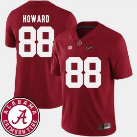 #88 O.J. Howard College Football Bama 2018 SEC Patch Mens Crimson Jersey 887324-792