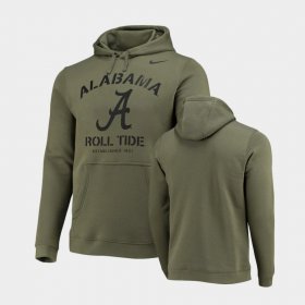 Stencil Arch University of Alabama Club Fleece Men Olive Hoodie 700182-384 Stencil Arch University of Alabama Club Fleece Men Olive Hoodie 700182-384