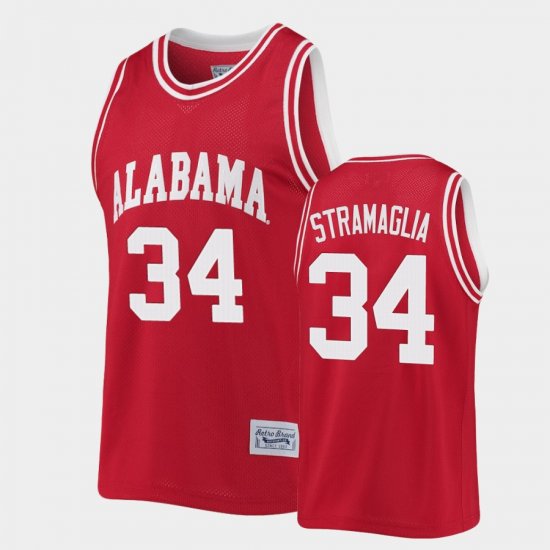 #34 Paul Stramaglia Commemorative Basketball Bama Classic Men Crimson Jersey 966993-172